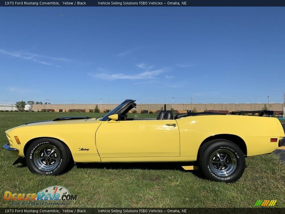 1970 Ford Mustang Convertible Yellow / Black Photo #1