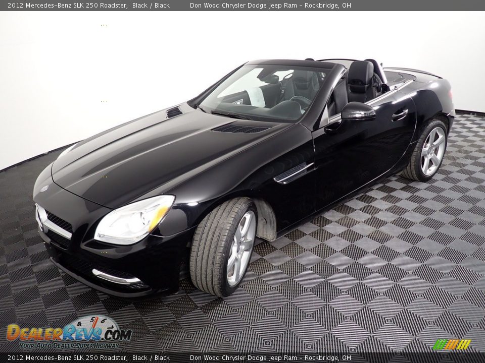 2012 Mercedes-Benz SLK 250 Roadster Black / Black Photo #21