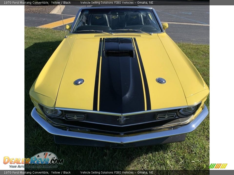 1970 Ford Mustang Convertible Yellow / Black Photo #4