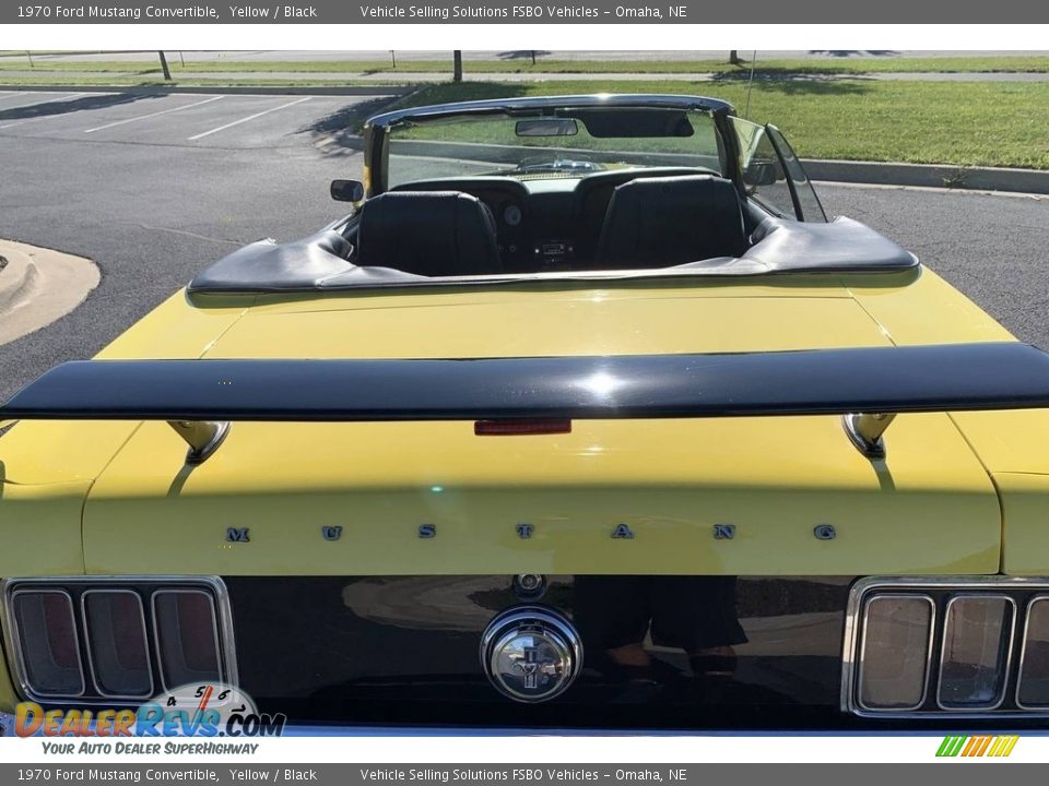 1970 Ford Mustang Convertible Yellow / Black Photo #5