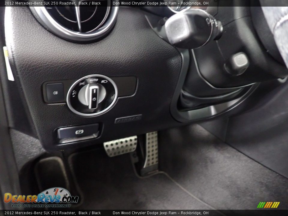 2012 Mercedes-Benz SLK 250 Roadster Black / Black Photo #25
