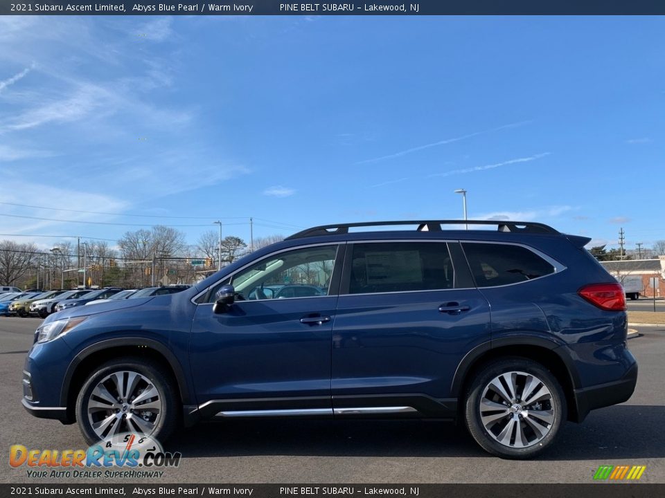 2021 Subaru Ascent Limited Abyss Blue Pearl / Warm Ivory Photo #4