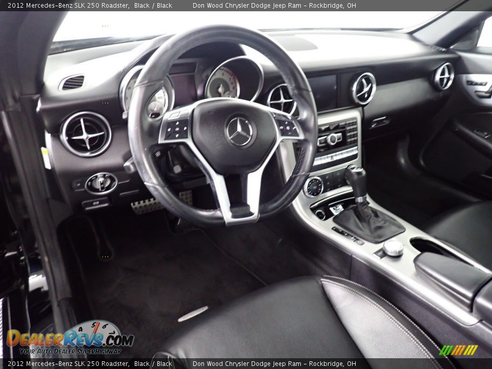 2012 Mercedes-Benz SLK 250 Roadster Black / Black Photo #26