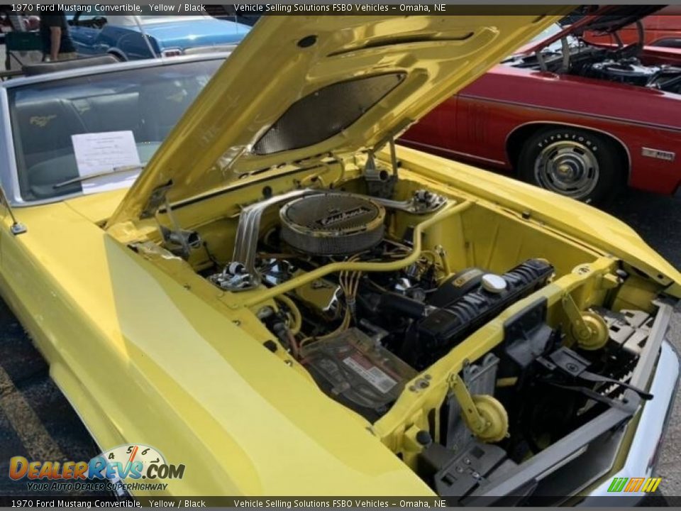 1970 Ford Mustang Convertible Yellow / Black Photo #9