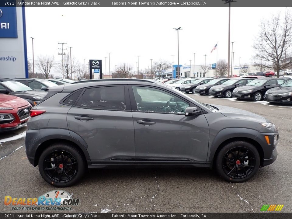 2021 Hyundai Kona Night AWD Galactic Gray / Black Photo #1