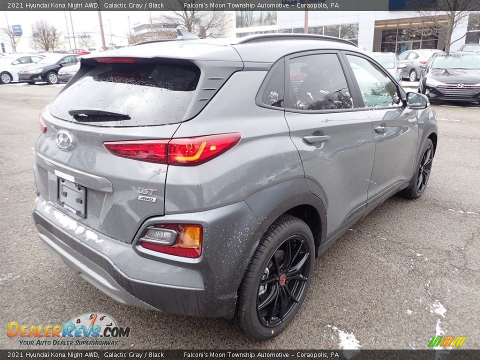 2021 Hyundai Kona Night AWD Galactic Gray / Black Photo #2