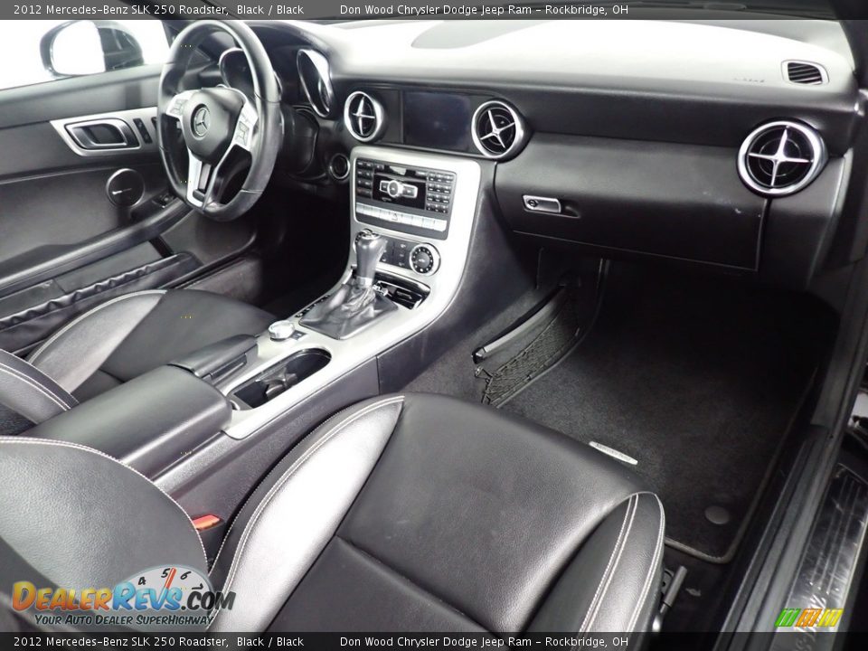 2012 Mercedes-Benz SLK 250 Roadster Black / Black Photo #30