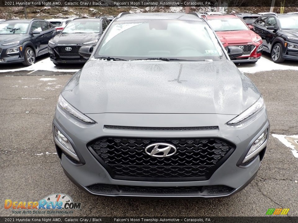 2021 Hyundai Kona Night AWD Galactic Gray / Black Photo #4