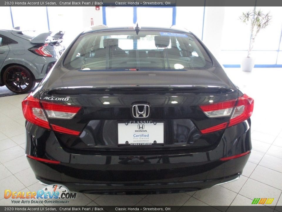 2020 Honda Accord LX Sedan Crystal Black Pearl / Black Photo #8