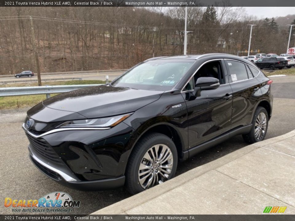 2021 Toyota Venza Hybrid XLE AWD Celestial Black / Black Photo #12