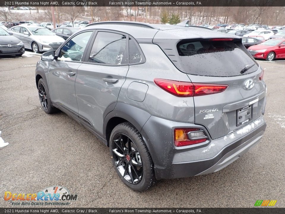 2021 Hyundai Kona Night AWD Galactic Gray / Black Photo #6