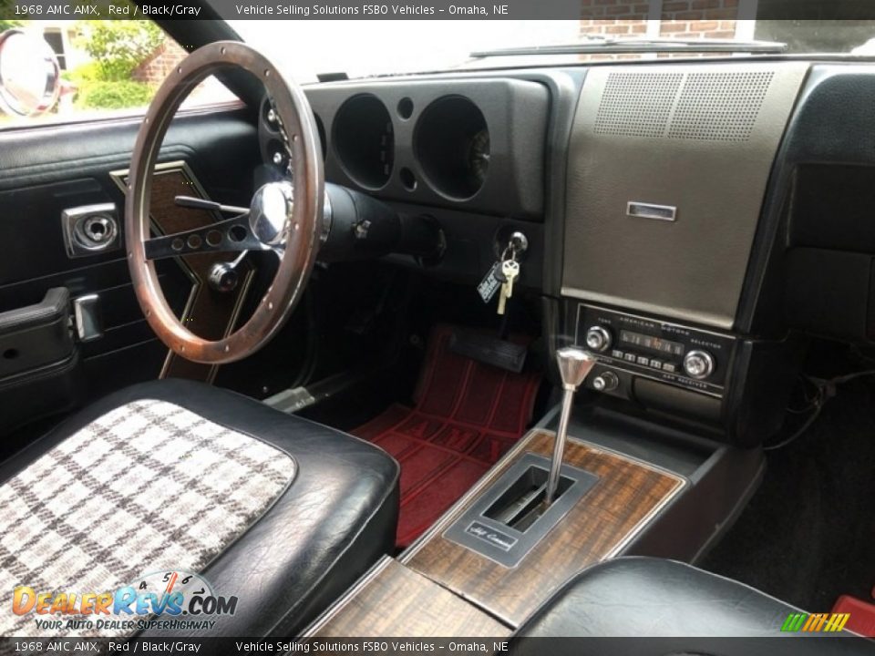 1968 AMC AMX Red / Black/Gray Photo #2