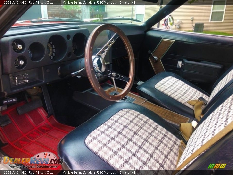 Black/Gray Interior - 1968 AMC AMX  Photo #3