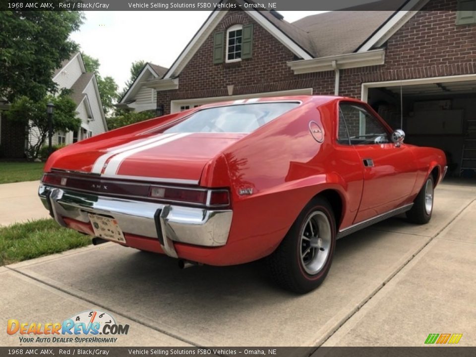 1968 AMC AMX Red / Black/Gray Photo #6