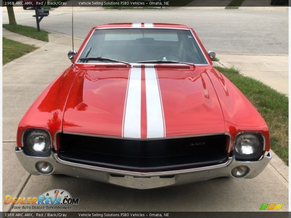 1968 AMC AMX Red / Black/Gray Photo #7