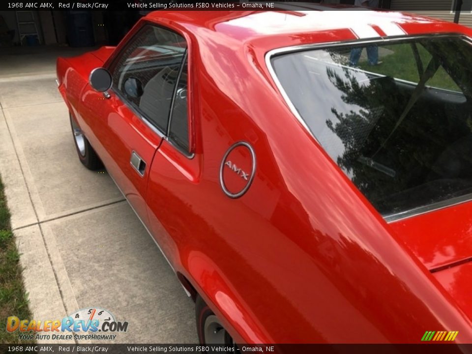 1968 AMC AMX Red / Black/Gray Photo #8