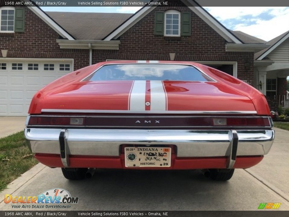 1968 AMC AMX Red / Black/Gray Photo #9