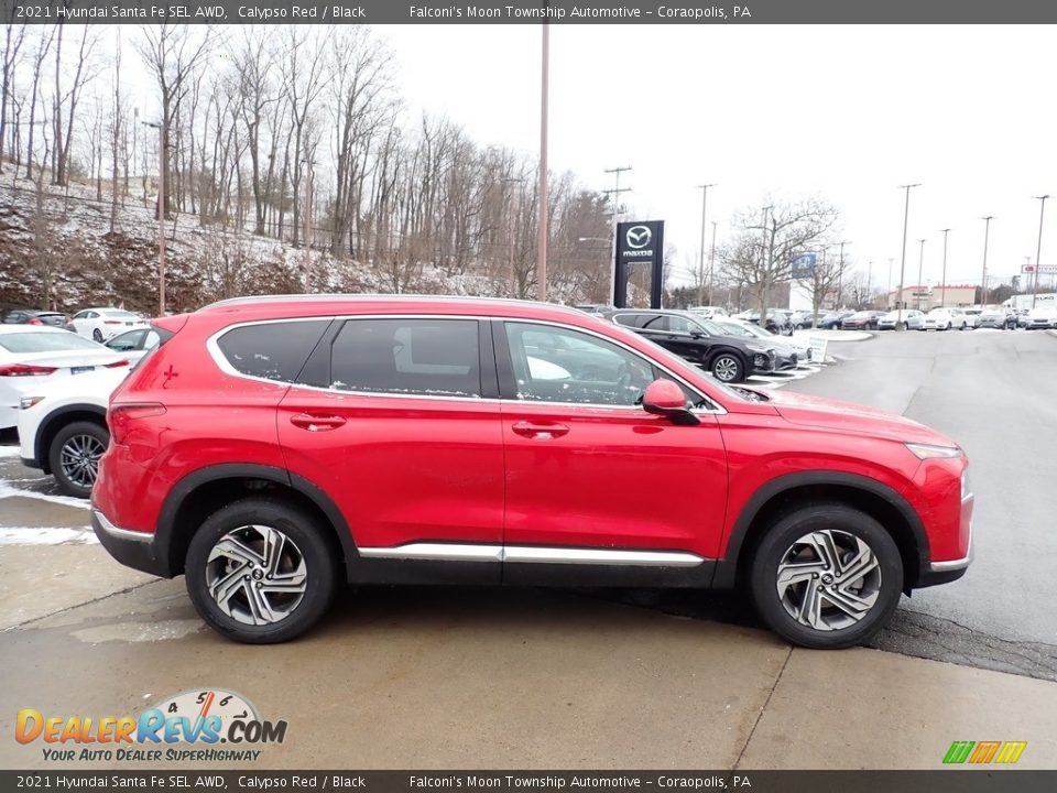 2021 Hyundai Santa Fe SEL AWD Calypso Red / Black Photo #1
