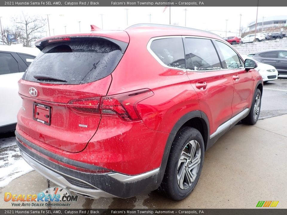 2021 Hyundai Santa Fe SEL AWD Calypso Red / Black Photo #2