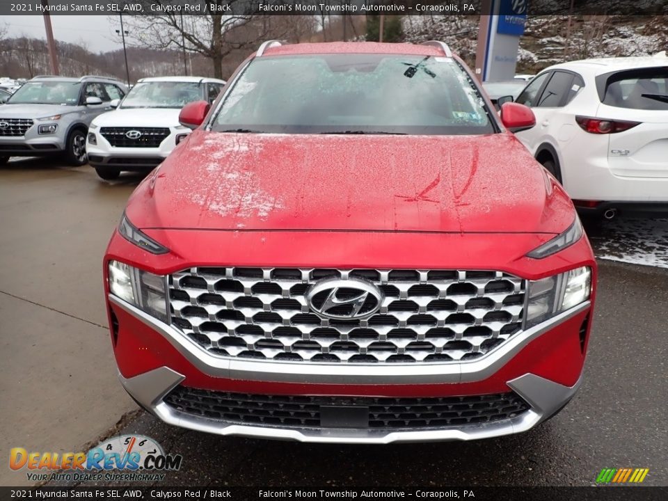 2021 Hyundai Santa Fe SEL AWD Calypso Red / Black Photo #4