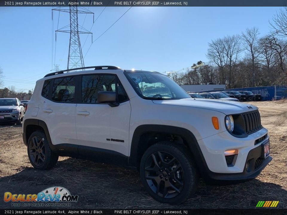 2021 Jeep Renegade Latitude 4x4 Alpine White / Black Photo #1