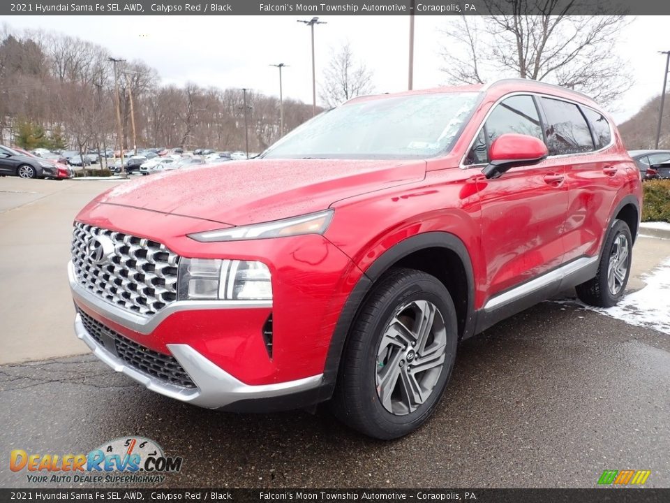 2021 Hyundai Santa Fe SEL AWD Calypso Red / Black Photo #5