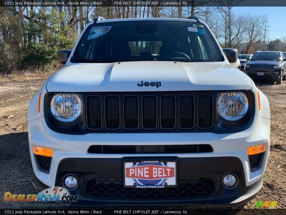 2021 Jeep Renegade Latitude 4x4 Alpine White / Black Photo #3