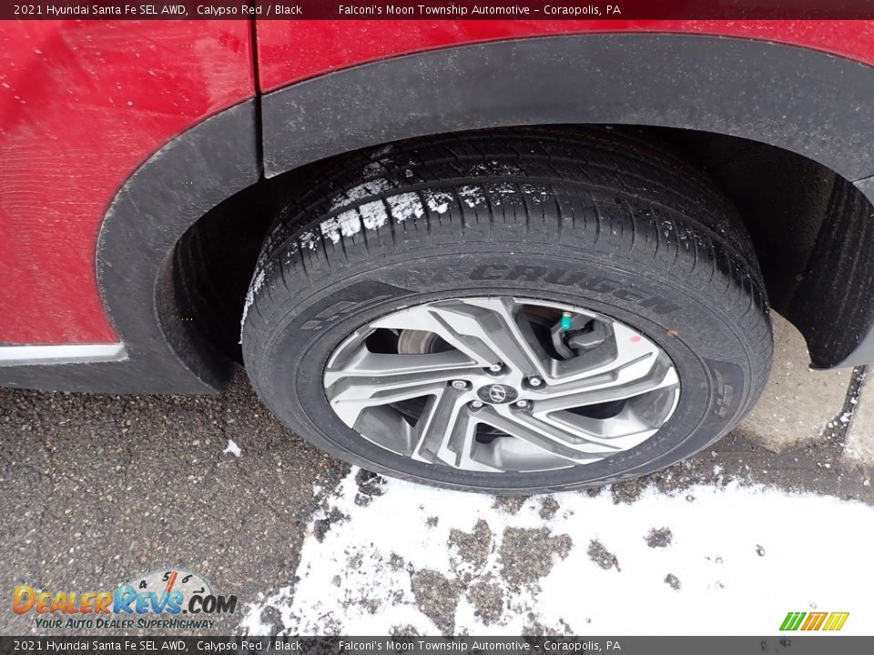 2021 Hyundai Santa Fe SEL AWD Calypso Red / Black Photo #7