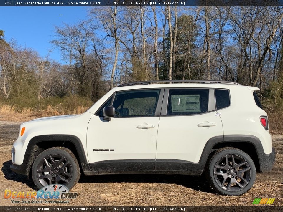 2021 Jeep Renegade Latitude 4x4 Alpine White / Black Photo #4