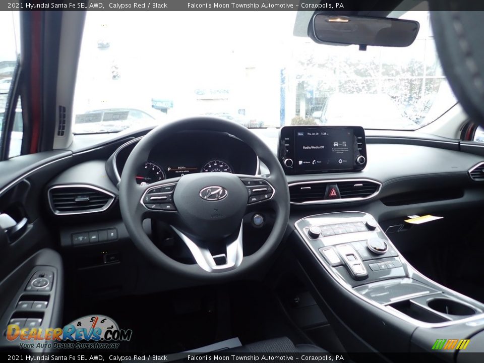 2021 Hyundai Santa Fe SEL AWD Calypso Red / Black Photo #9