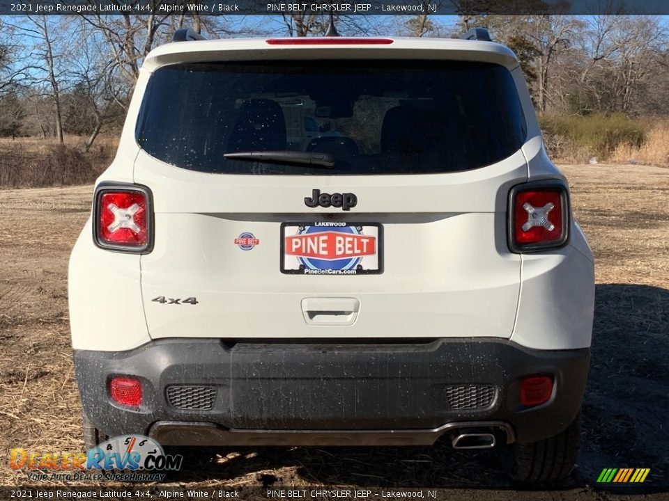 2021 Jeep Renegade Latitude 4x4 Alpine White / Black Photo #7