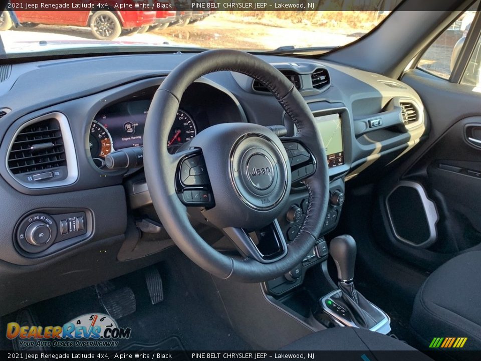 2021 Jeep Renegade Latitude 4x4 Alpine White / Black Photo #12