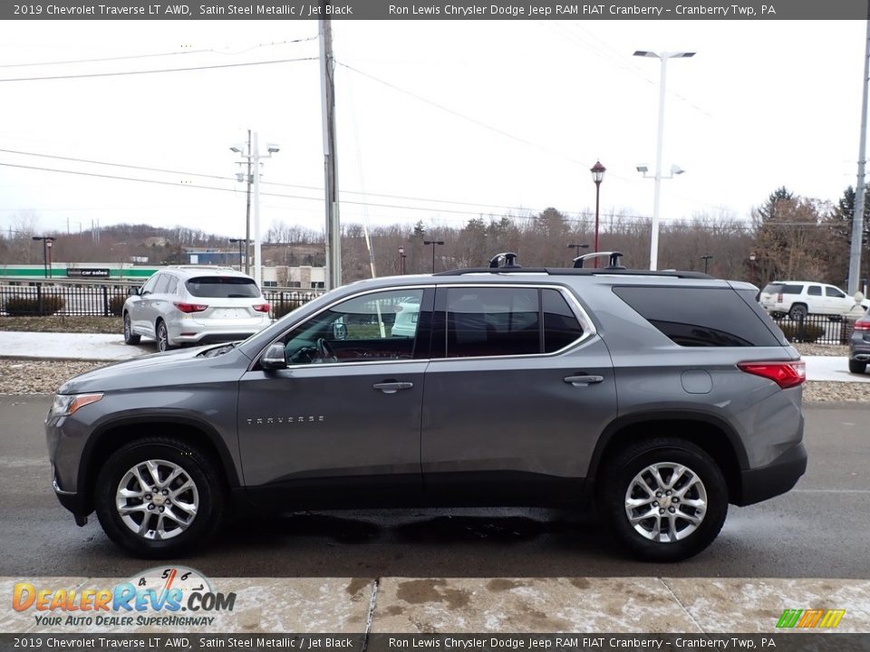 2019 Chevrolet Traverse LT AWD Satin Steel Metallic / Jet Black Photo #6