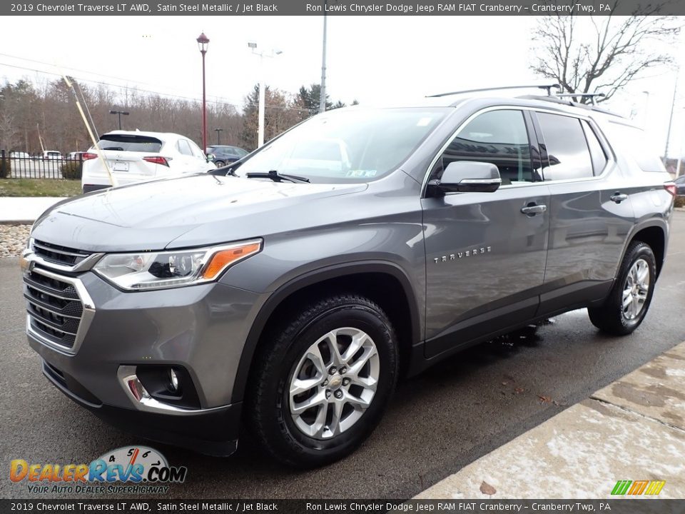 2019 Chevrolet Traverse LT AWD Satin Steel Metallic / Jet Black Photo #7