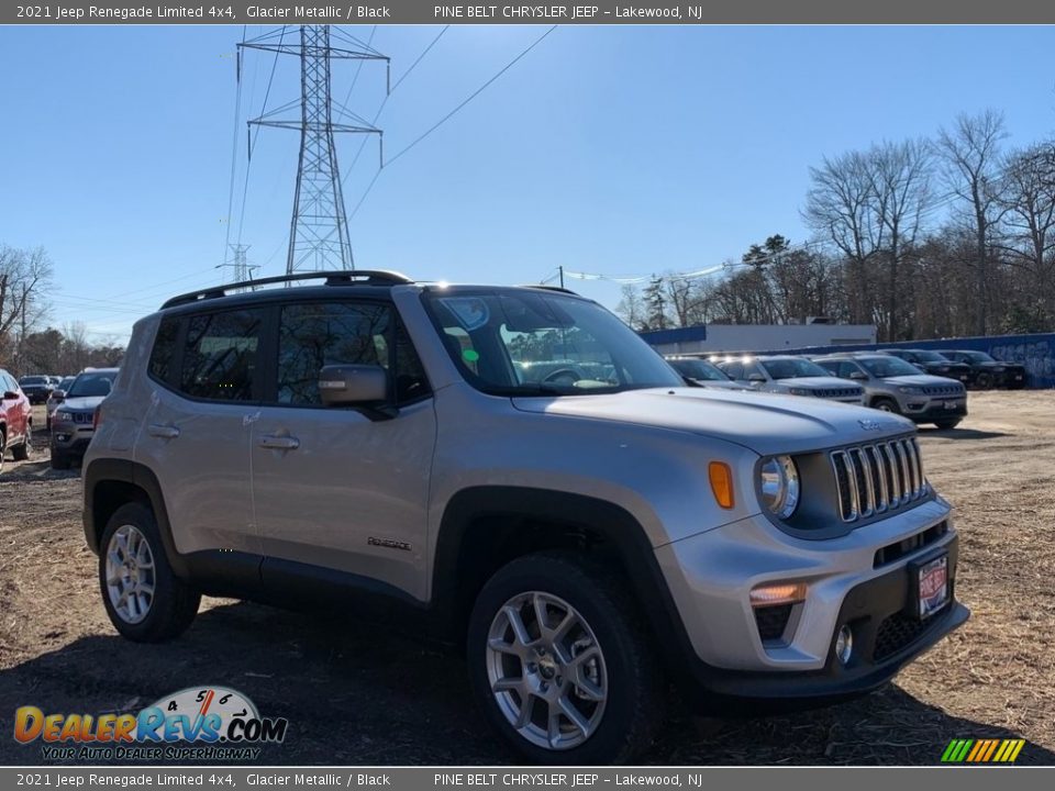 2021 Jeep Renegade Limited 4x4 Glacier Metallic / Black Photo #1