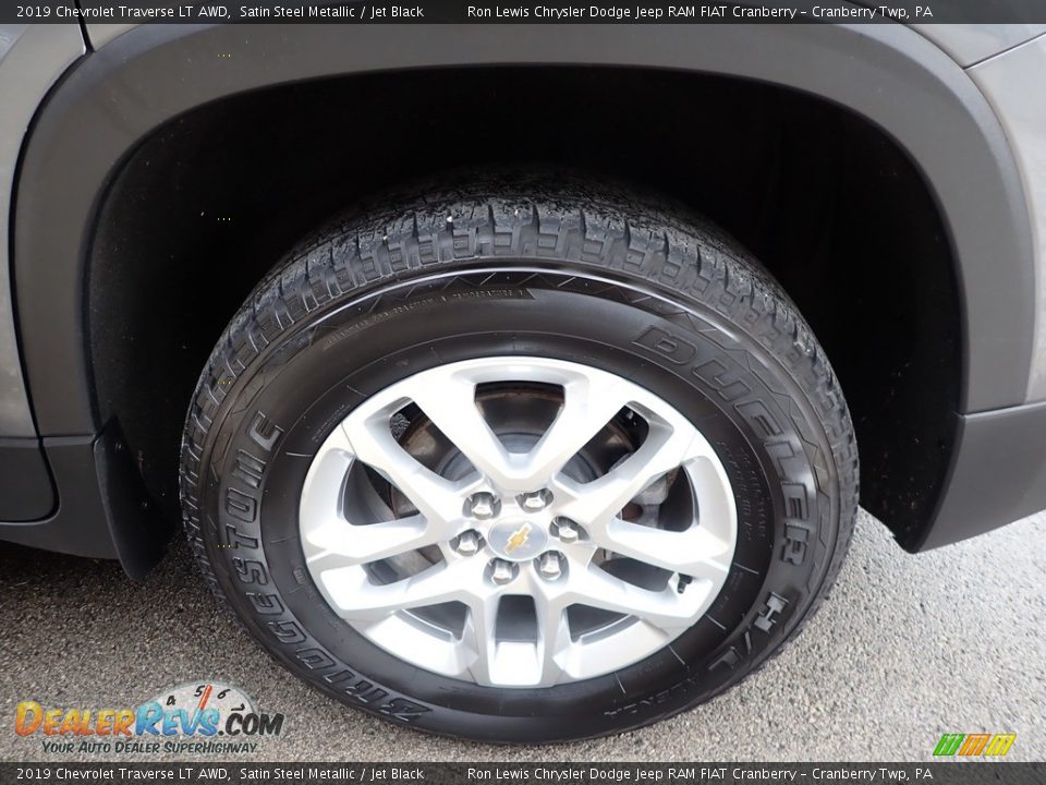 2019 Chevrolet Traverse LT AWD Satin Steel Metallic / Jet Black Photo #10