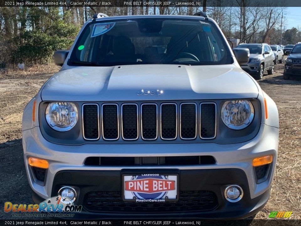 2021 Jeep Renegade Limited 4x4 Glacier Metallic / Black Photo #3