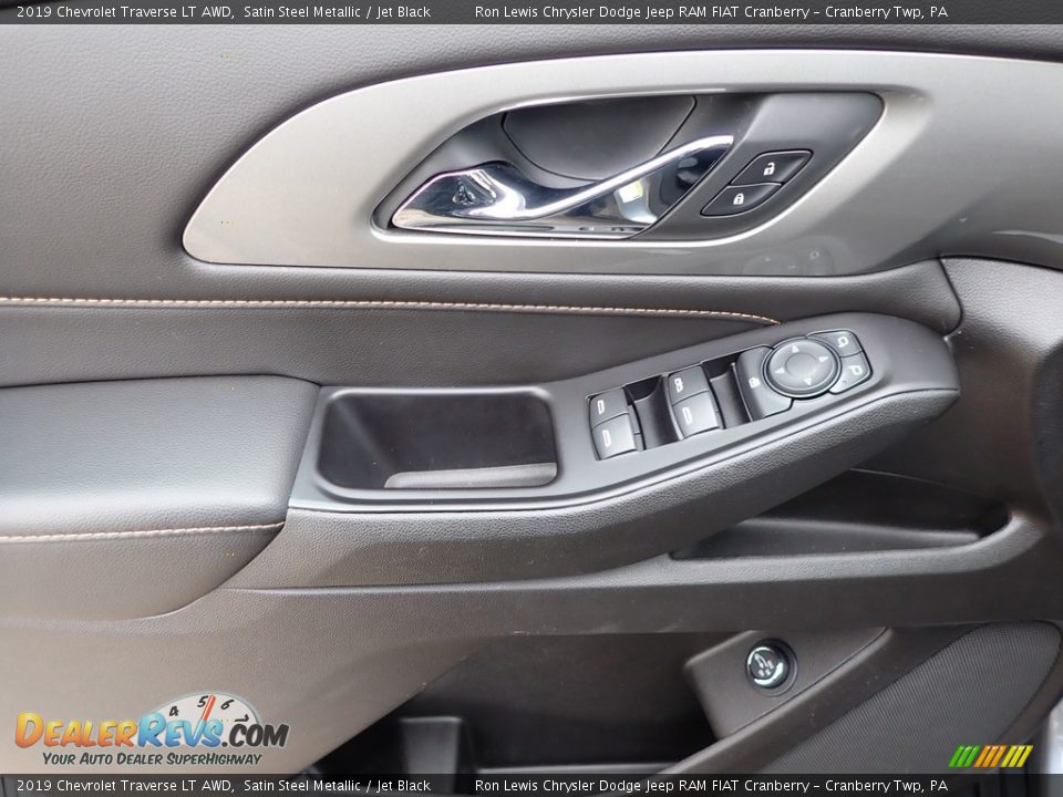 2019 Chevrolet Traverse LT AWD Satin Steel Metallic / Jet Black Photo #16