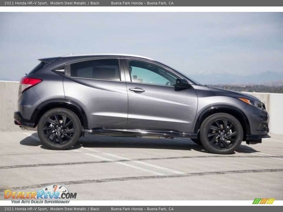 2021 Honda HR-V Sport Modern Steel Metallic / Black Photo #8