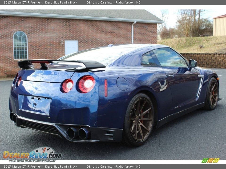 2015 Nissan GT-R Premium Deep Blue Pearl / Black Photo #6