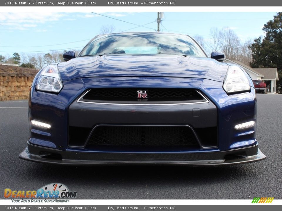 2015 Nissan GT-R Premium Deep Blue Pearl / Black Photo #10