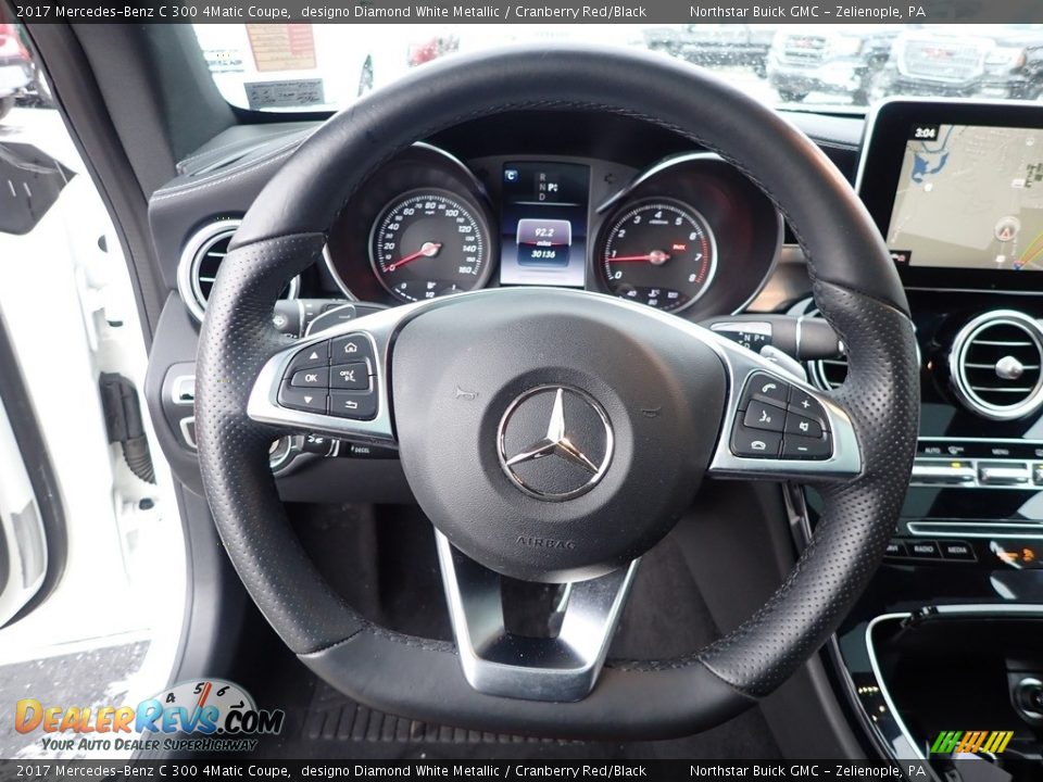 2017 Mercedes-Benz C 300 4Matic Coupe Steering Wheel Photo #22