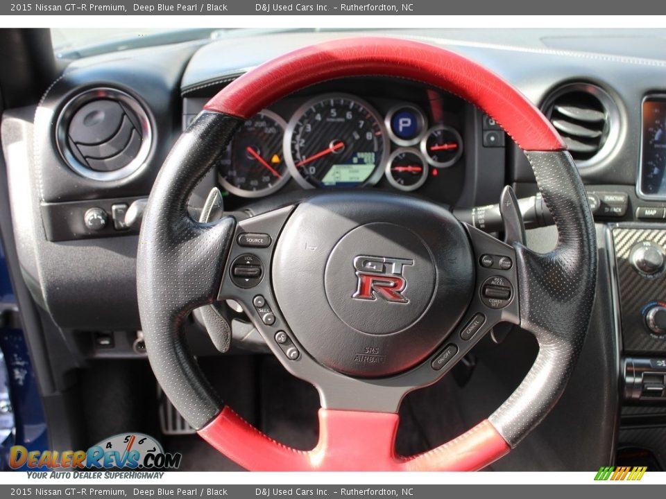 2015 Nissan GT-R Premium Steering Wheel Photo #22