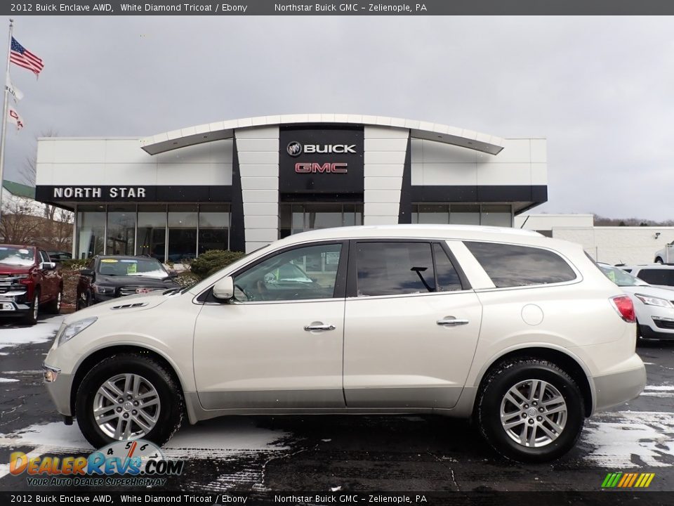 2012 Buick Enclave AWD White Diamond Tricoat / Ebony Photo #1