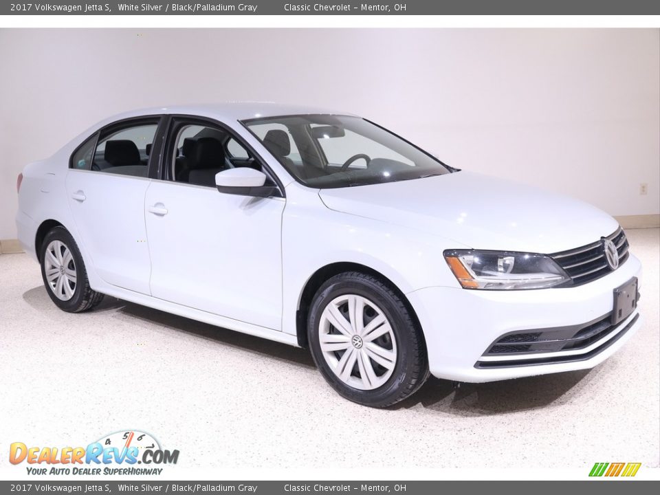 2017 Volkswagen Jetta S White Silver / Black/Palladium Gray Photo #1