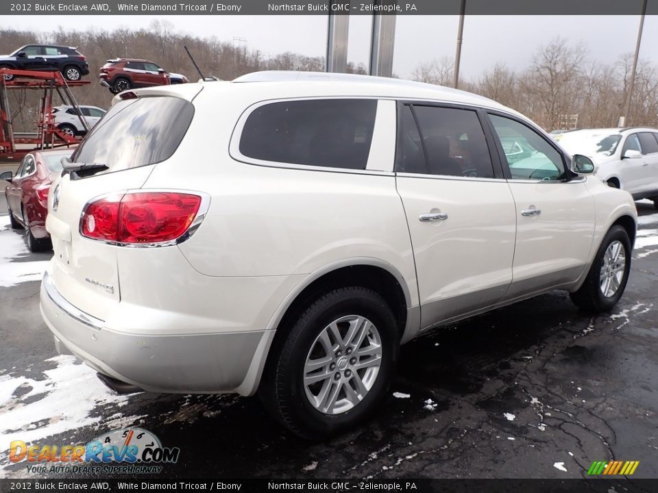 2012 Buick Enclave AWD White Diamond Tricoat / Ebony Photo #9