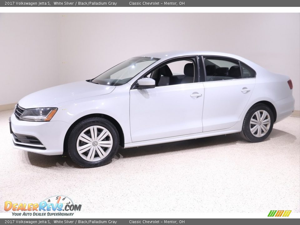 2017 Volkswagen Jetta S White Silver / Black/Palladium Gray Photo #3