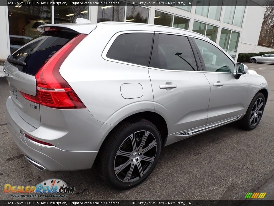 2021 Volvo XC60 T5 AWD Inscription Bright Silver Metallic / Charcoal Photo #2