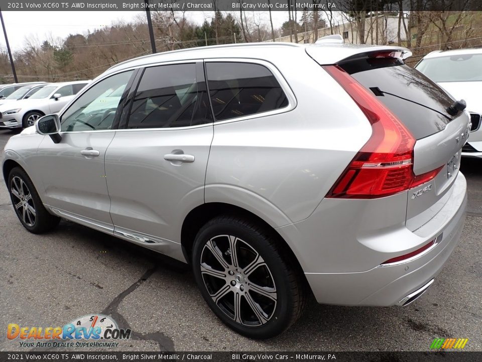 2021 Volvo XC60 T5 AWD Inscription Bright Silver Metallic / Charcoal Photo #4