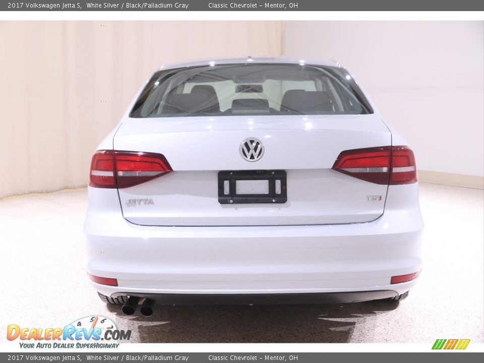 2017 Volkswagen Jetta S White Silver / Black/Palladium Gray Photo #16